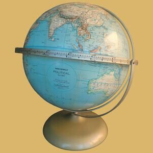 Vintage 1967 Rand McNally Political Globe